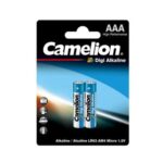 باتری نیم‌قلمی کملیون Camelion Digi Alkaline AAA – بسته ۲ عددی - Image 2